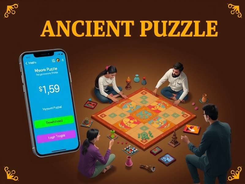 Graph showing Mysore Ancient Puzzle download growth in India